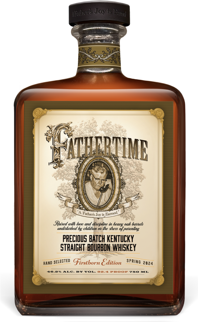 Fathertime Bourbon bottle